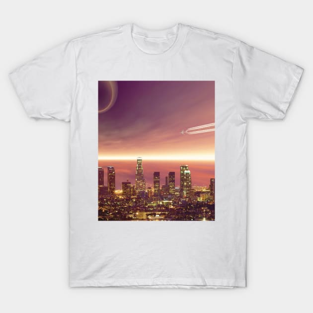 Los Angeles Surrealistic T-Shirt by soulfulprintss8